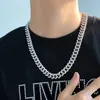 Collares de Hip-Hop Europeos y Americanos para Hombres y Mujeres, Cadena Cubana Exagerada Personalizada Totalmente Incrustada de Diamantes, Accesorios de Hip-Hop de Alta Gama de Moda