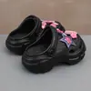 Accesorios de Moda de Verano para Niños Zuecos de Suela Suave de Color Degradado Sandalias Cerradas para Niñas para Bebés y Niños Mayores