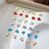 Decoraciones para uñas de arándanos pequeños de colores mixtos, bayas y flores tridimensionales de colores macarrón, decoraciones de resina para uñas DIY al por mayor