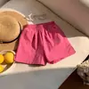 Pantalones Cortos de Verano para Niños Estilo Coreano 2026, Pantalones Delgados para Niños Estilo Coreano, Pantalones Casuales para Niñas, Lino