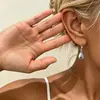 Pendientes de Gota de Agua con Forma de D 2026 Pendientes de Nuevo Estilo Nicho Estilo Ins Diseño Brillante Pinzas para Orejas de Lágrima Modernos