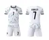 26 Portugal Visitante Blanco No. Camiseta de Fútbol 7 de C Ronaldo para Niños y Adultos, Tallas 14-3XL
