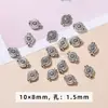 Acessórios de Joias Artesanais DIY de Liga Xizang Prata Martelada Contas Redondas Contas Soltas Espaçadores de Pulseira Anéis Redondos Pequenos Pingentes Venda por Atacado