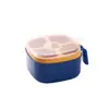 Pote de Sal para Temperos de Plástico Leve de Quatro Sabores Transfronteiriço à Prova de Poeira Caixa de Temperos Conjunto Doméstico Atacado Caixa de Temperos para Cozinha com Tampa