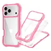Adequado para Capa de Celular Transparente com Almofada de Ar Cobertura Total para Apple Ip17/18 Promax, Capa Protetora Anti-Queda 16 com Logo Serigrafado