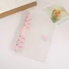 Clípe de cor concha de PVC para fichário 6 furos transparente concha de livro de fichário livro de conta manual concha A5A6 livro de armazenamento de cartões pequenos para conta manual
