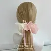 Diadema de Malla de Hada de Gama Alta, Suave Elegante, Lazo de Perlas, Goma para el Cabello, Diadema, Accesorios para el Cabello para Mujeres