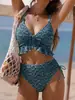 2026 Novo AliExpress Europeu e Americano Cor Sólida Alças Sexy Biquíni Duas Peças Maiô Feminino Piscina Quente Praia Roupa de Banho