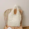 Estilo Ins 2022 Nuevo Estilo Coreano Bolso de Hombro Waffle Plisado Cuadros de Burbujas de Moda Gran Capacidad Portátil Bolsa de Compras