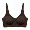 Sutiã de Toque Nude Sem Costura Decote V Reunião para Seios Pequenos Feminino Fino Suporte Macio Push-up Anti-Queda Lindo Costas Conjunto de Sutiãs