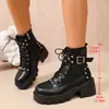 Otoño 2026 Nuevo Talla Grande Botas Casuales Cómodas para Mujer Estilo Europeo y Americano Modernas para Exteriores Talla Única