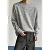 Novas tendências de moda outono e inverno: Camisetas estilosas de manga comprida para homens, com corte relaxed, design único e gola redonda, perfeitas como camada base