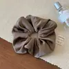 Scrunchie de Cetim Liso de Alta Qualidade Simples Versátil Prendedor de Coque Faixa de Cabelo para Rabo de Cavalo Estilo Coreano Acessório de Cabelo