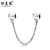 Jiaren nueva cadena de seguridad de dibujos animados de animales pulsera de cuentas de aleación de diamantes cadena de seguridad accesorios al contado