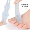 Separador de Dedos com Três Furos, Conjunto de Ajuste para Joanete, Separador para Sobreposição do Osso do Dedo Grande do Pé, Almofada Separadora de Dedos Macia Anti-Atrito
