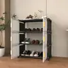 Armário de sapatos de porta dupla para casa transfronteiriço, armazenamento de brinquedos e bolsas, armário de armazenamento à prova de poeira para dormitório, armário de armazenamento multifuncional