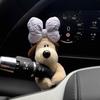 Boneco de pelúcia fofo para exibição de carro, decoração para casa, escritório, tela de computador, decoração criativa de aniversário