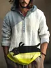 Ropa para hombre, sudadera casual de primavera y otoño, camisa, moda, estampado digital, manga larga, 3 botones, comercio electrónico transfronterizo