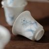 Pintado à mão Narcissus Tea Cup Handmade Ceramic Master Cup Household Simple Tea Cup Single Cup Porcelana Branca