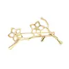 Atacado de fábrica acessórios para joias semiacabados material flor de metal broche suporte vazio diy broche feminino