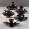 Estilo japonés melamina cuatro piezas vajilla restaurante barbacoa mesa hot pot plato de hueso taza pequeña cuchara traje imitación porcelana comercial