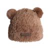 Gorro de lana cálido de moda versátil orejas de oso lindas circunferencia de cabeza grande holgado gorro de lana versátil para niños