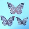 Pegatinas de Pared de Mariposa Hueca 3D Transfronterizas Láser Coloridas Realistas Tridimensionales Mariposa Decoración del Hogar Pegatinas de Pared
