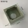Caja protectora para punto de observación de asentamientos hecha a medida, marcador de medición de nivel de asentamiento eléctrico, caja protectora de acero inoxidable, no requiere perforación