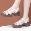 Sandalias de Verano de Cuero Genuino de Marca en Liquidación Tacón Medio Punta Fina Tacón Grueso Tacón Delgado Tacón Alto Tallas Grandes Tallas Pequeñas Sandalias para Mujer