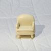 Accesorios de pegatinas para notas de refrigerador de utilería para fotografía de sofás pequeños creativos, sofá de simulación lindo, pegatinas de resina para refrigerador de sofá