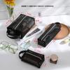 Bolsa de Almacenamiento de Cosméticos de Malla Estilo Ins Portátil de Mano Bolsa de Maquillaje Bolsa para Lápices Labiales Bolsa para Brochas en Stock
