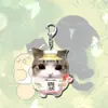 Lindo y peculiar llavero de acrílico con el meme del gatito "Miao Cui Jiao", un accesorio divertido para mochilas, un colgante abstracto para bolsas de estudiantes y un pequeño regalo