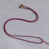 Corda para Pingente de Jade 1,5mm Corda com Fivela da Paz de Jadeíta Guanyin Jade Hetian Âmbar Cristal Dourado Corda Simples para Pingente