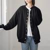 Calidad en stock Toma real Transfronterizo Japón y Corea del Sur Otoño 2023 Holgado Estilo Traje de Béisbol Engrosado Edición Grande Sudadera Chaqueta