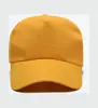 Gorra de publicidad de poliéster liso hebilla metálica gorra de cinco paneles sombrero unisex se puede imprimir texto gorra de trabajo color sólido versátil