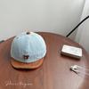 Chapéu Infantil de Urso em Jeans Retrô Primavera e Outono Fino Proteção Solar Boné com Aba para Homens e Mulheres Boné de Baseball para Bebê com Aba Curta