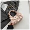 2026 Nuevo Bolso de Nube Plegado Texturizado Perlado de Gama Alta Bolso Transversal de Axila Transfronterizo Bolso de Hombro Cruzado Versátil de Nicho