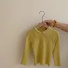 Conjunto de Otoño 2026 para Niñas: Elegante Conjunto de Dos Piezas para Niños Mayores: Camisa Base de Manga Larga con Cuello de Solapa y Pantalones Sueltos de Pierna Ancha