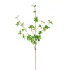 Reloj de pared de simulación estilo europeo con tacto de mano, accesorios de fotografía para sala de estar japonesa, hojas de plantas verdes, decoración de boda, reloj de pared colgante de simulación, hojas