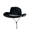 Sombrero de vaquero blanco con diamante y estrella de cinco puntas, sombrero de vaquero con diamante y estrella de cinco puntas, sombrero de fieltro de vaquero occidental