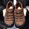 Otoño y verano nuevos zapatos casuales para hombre para exteriores cuero genuino zapatos de trabajo hechos a mano cabeza en piel de vaca entrega de una pieza zapatos de senderismo