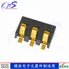 Conector Portapilas 2P-6P Fabricante Suministra Conector Hembra Chapado en Oro para Máquinas Lectoras de Tarjetas, Conector Macho Tipo Clip Médico/2.5mm