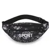 Riñonera Deportiva para Hombres Mujeres, Bolsa de Cintura Camuflaje con Múltiples Bolsillos, Correa Ajustable, Riñonera Cruzada para Correr Viajes Deportes al Aire Libre
