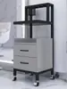 Gabinete de Herramientas para Barbería, Estación con Espejo para Salón de Peluquería, Gabinete para Cortar el Cabello, Carrito para Salón de Belleza, Estante de Almacenamiento para Secador de Pelo Dedicado para Salón de Peluquería