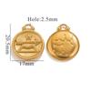 Acero Inoxidable Personalidad Impermeable Doce Constelaciones Oro de 18K Colgante Pulsera Collar Accesorios Acero Titanio DIY Joyería Colgante