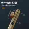 Enganchador rápido de cobre anillador anudador manual de línea secundaria pesca de exterior anzuelo de doble pin anzuelo suministros de pesca