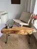Mesa de Centro Plegable de Madera Maciza, Mesa Pequeña Simple para Balcón Exterior, Mesa Baja Tatami para Sala de Estar, Mesa de Centro para Balcón