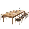 Mesa de Conferência Moderna Simples de Madeira Maciça para Várias Pessoas Sala de Leitura de Biblioteca Estudo Mesa Grande Escritório Doméstico Mesa Longa