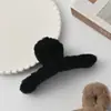 Outono e inverno pelúcia médio agarrando clipe ar-textura cabelo agarrando maillard volta cabeça bobina cabelo tubarão clipe