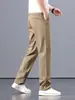 2026 Nuevos Pantalones Casuales de Algodón Puro con Felpa para Hombre Pantalones de Otoño e Invierno Pierna Recta Suelta Pantalones Largos Pantalones de Hombre de Negocios para Papá